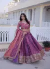 Ka 5066 Silk With Sequins & Zari Embroidered Work Lehenga With Blouse Dupatta Online Wholesale